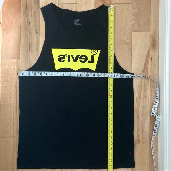 Levi’s Black & Yellow Graphic Tank Long Medium - Picture 7 of 7
